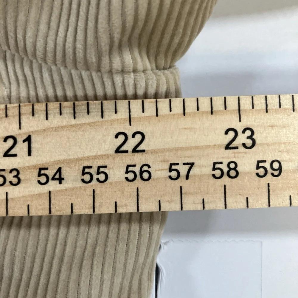 Saddlebred Mens 42L Beige Corduroy Blazer Sport Coat Cotton Jacket Long